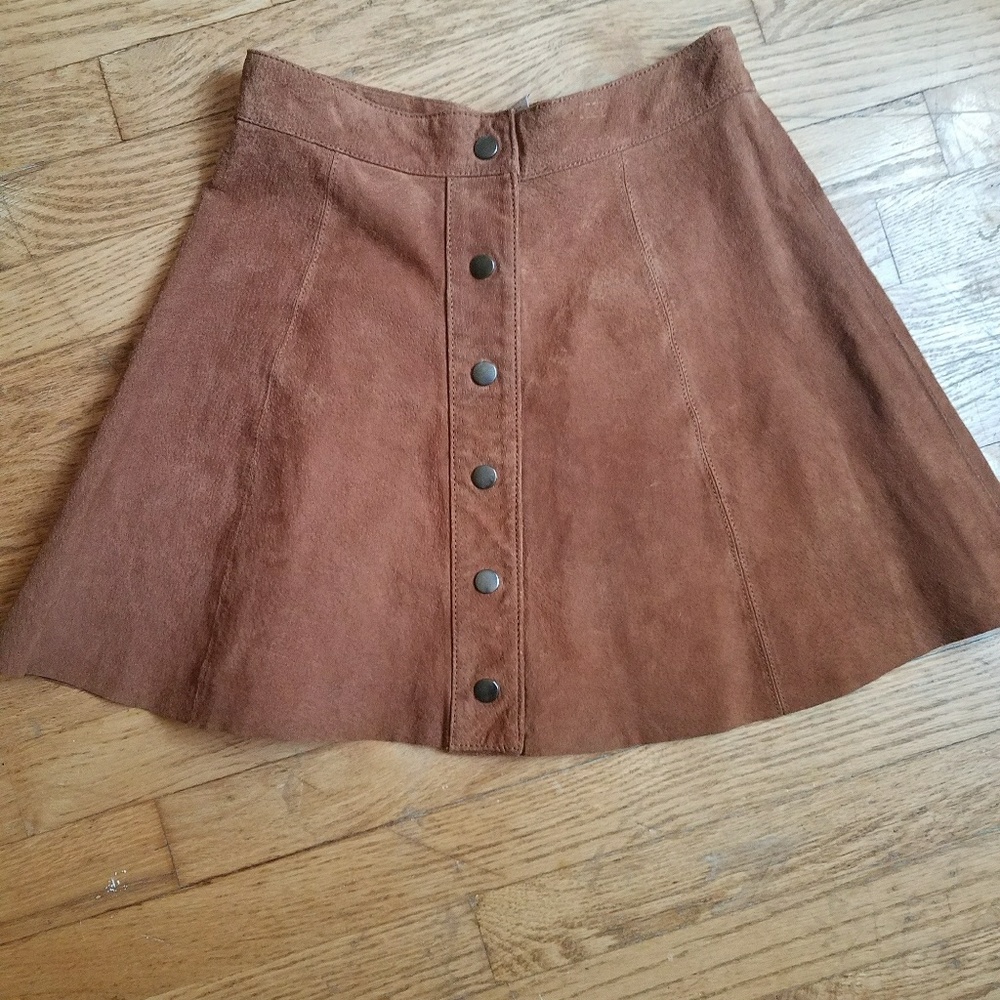 Forever 21 genuine Leather Skater Skirt